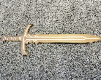Toy Sword for laser-cutting or papercraft, svg, cricut, cutting machine ready, cut files
