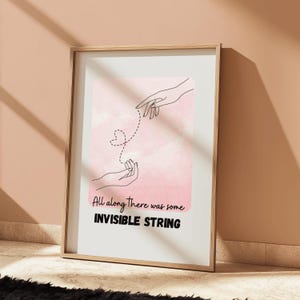 Invisible String - Wall Art - Poster - Folklore - Instant Download - Home Decor