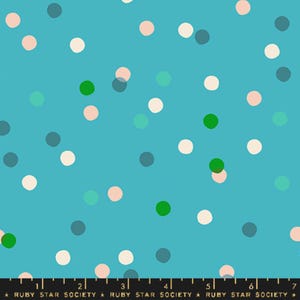 Carousel Dark Turquoise RS0096 15 Ruby Star Society Polka Dot Fabric