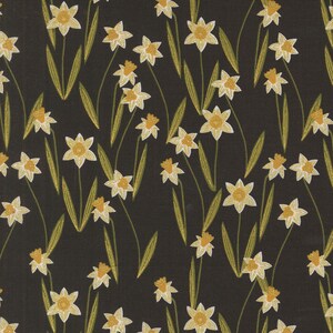 Bee Garden Metallic Black 48413 21M by Gingiber for Moda Quilt Fabric
