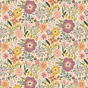 Cottage  Charm - BURSTING BLOSSOM PEACH rom Poppie Cotton CH24748