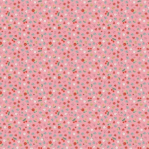 Home Sweet Home - Bitty Blossoms Pink by Elea Lutz from Poppie Cotton VR24468