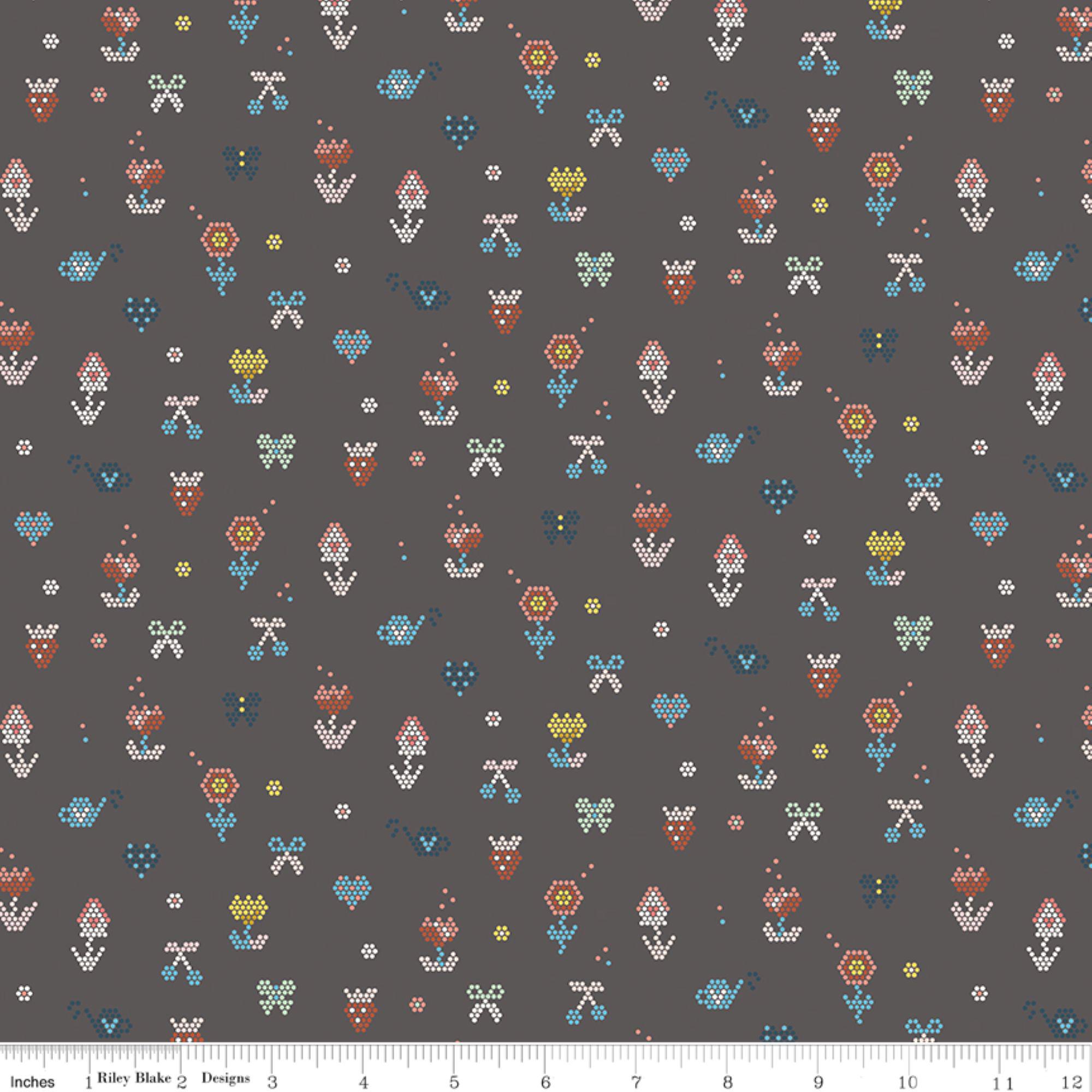 Mosaïque de Granit Sunsetridge Pixel par Minki Kim pour Riley Blake Designs C15734R-GRANITE