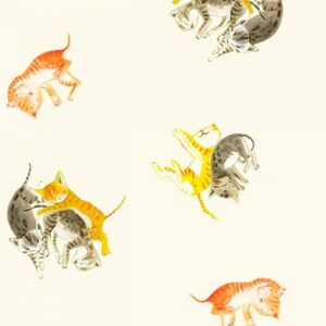 Heather Ross by hand - Ivory Barn Kittens from Windham Fabrics 54250D-2