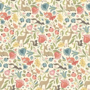 Wildwood Dwellings - Cream Deer Meadow WW25100 from Sheri McCulley and Poppie Cotton