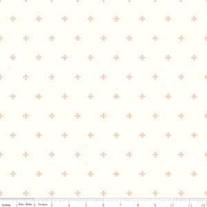Sunsetridge Crosses Cream from Minki Kim for Riley Blake Designs C15737R-CREAM