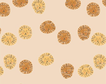 Lush Lions Flannel Fabric - Art Gallery Fabrics Cotton