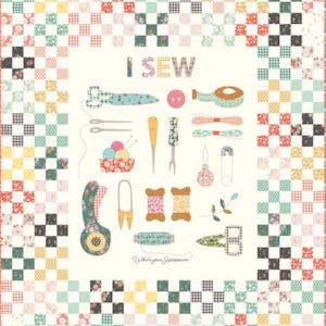 Sunsetridge I Sew Boxed Panel Quilt Kit 58.5&quot; x 68.5&quot; from Minki Kim KT-15730