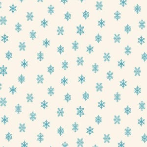 ¡Fin del ciclo! (112 x 109 cm) Henry Glass Invierno en Snowtown - Copo de nieve azul claro de Stacy West HEG1223-01