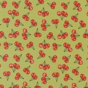 Farmstead Cherry Clover Fabric from Stacy Iest Hsu for Moda 20906 18