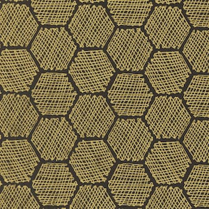 Bee Garden Metallic Black 48416 21M by Gingiber for Moda Quilt Fabric