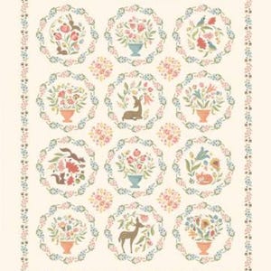 Wildwood Dwellings - Cream Wildwood Panel WW25118 from Sheri McCulley and Poppie Cotton