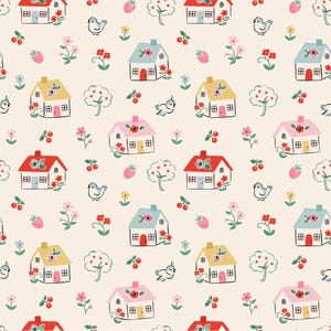 Home Sweet Home - Happy Home Cream by Elea Lutz from Poppie Cotton VR24456