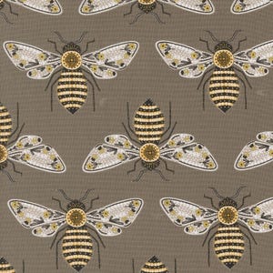 Bee Garden Metallic Slate 48411 20M by Gingiber for Moda Quilt Fabric