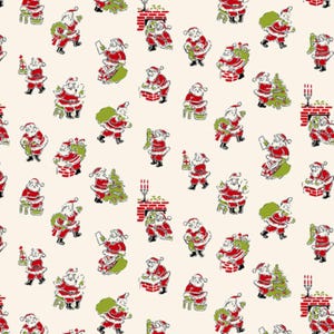 My Childhood Christmas - Cream Santa and Chimney from Stacy West HEG1403-86