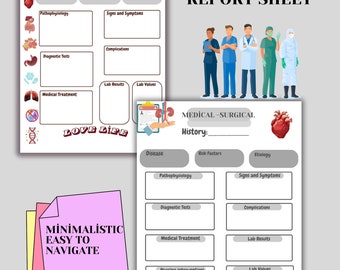 Nursıng School l  Nursıng school medıcal surgery template l surgıcal template l  Nurse student study gulde l nurse gulde l Nurse planner l