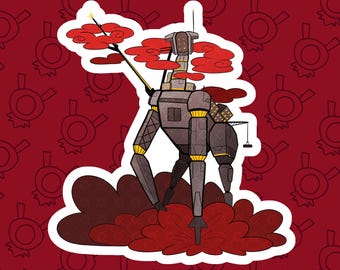 Earthmover 7-4 ULTRAKILL Sticker Designed by RoboPuffy
