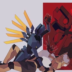 HEARTSTOPPER V1 x Gabriel Yaoi ULTRAKILL art print by Plagued Priest