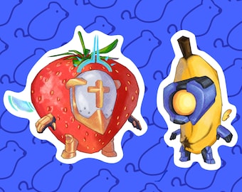 Set di adesivi Ultra Fruit Gabriel e V1 ULTRAKILL disegnato da Tikuscore