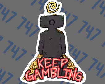 Shrine of Chance Keep Gambling Risk of Rain 2 ROR Aufkleber Gestaltet von 747shove
