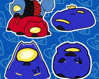 Ultima occasione!! Adesivi fustellati Hampster Blobs V1, Mirage e V2 ULTRAKILL disegnati da LoversGothic