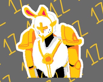Gabriel Bunny ULTRAKILL Sticker Designed by 1zaan