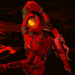 V2 ULTRAKILL art print by arensika