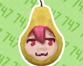 Adesivo Pearto Kasane Teto UTAU Synthv Vocaloid progettato da 747shove
