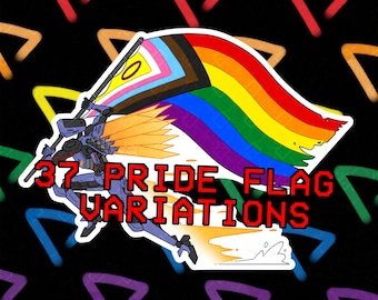 PRIDE Flags V1 ULTRAKILL Stickers (37 options) Designed by Akans | Pride month stickers, LGBTQ+ Pride