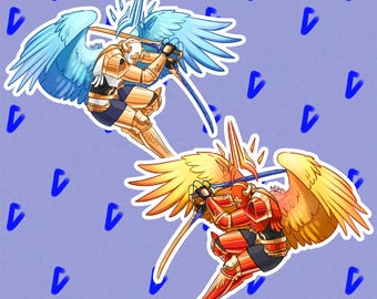 Gabriel Battle ULTRAKILL Sticker Designed by Akans