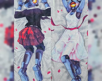 Ultima occasione!! Federa per cuscino da corpo Mirage Ultrakill Dakimakura Tribute in seta 50 x 150 cm / 60 x 20 pollici Design di Jynu