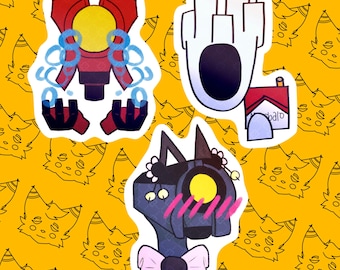 Set di adesivi ULTRAKILL divertenti, disegnato da Trixipper