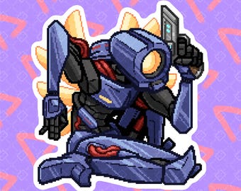 V1 Boxed in ULTRAKILL Die Cut Sticker Designed by Akans