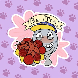 Be Mine Zro sticker BFDI sticker by puterlovesyou
