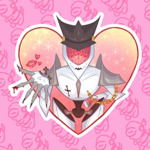 Love Sick Diligence The Virtue Leader from The Gaslight District Sticker Designed by RoboPuffy