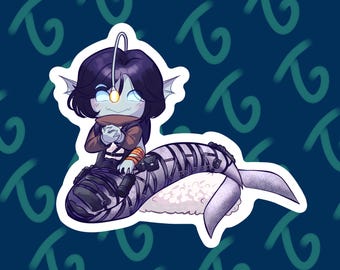 Cute Sebastian Solace Pressure Roblox Die Cut Sticker Designed by arensika