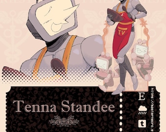 Ultima occasione!! Moglie maschio Tenna Deltarune Grembiule alto con marito Standee 5,5 pollici Progettato da Plagued Priest