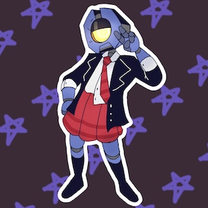 Mirage Peace Sign ULTRAKILL Sticker Designed by Staruri