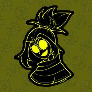 Melancholy Hill The Mafia Princess from The Gaslight District Sticker Designed by ArtzyArty