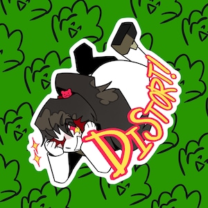 Carmen DISTORT Lobotomy Corporation Die Cut Sticker Designed by Onlineviolence / Woofolotl