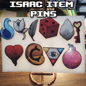 The Binding Of Issac Acrylic pins Designed by 747shove