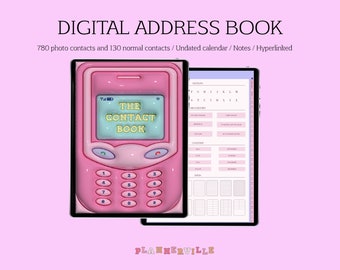 Digital Contact Book for GoodNotes / A to Z Digital Address Book / Digital Phone Book / Address and Phone Book / PDF Address Book Hyperlink