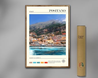 Stampa Positano, Arte della parete Positano, Poster Positano, Foto Positano, Poster Positano, ITALIA, Europa, Foto reale