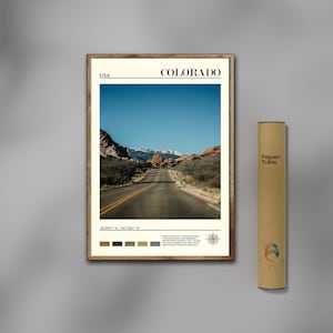 Colorado Print, Colorado Wall Art, Colorado Poster, Colorado Photo, Colorado Poster Print, Denver, USA, Digital Oil Paint