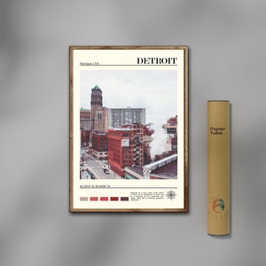 Detroit Print, Detroit Wall Art, Detroit Poster, Michigan Detroit Photo, Detroit Poster, USA, Real Photo, Traveller, Michigan