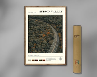 Hudson Valley Print, New York Wall Art, Hudson Valley Poster, Hudson Valley Photo, Hudson Valley Poster, USA, Real Photo, Traveller