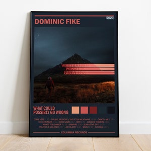 Dominic Fike Poster | What Could Possibly Go Wrong Album Cover | Album Wall Art | Home Decor | Music Gifts | Digital | High Quality Print