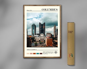 Columbus Print, Ohio Wall Art, Columbus Poster, Columbus Photo, Columbus Poster, USA, Ohio, Real Photo, Traveller, Digital Manual Print