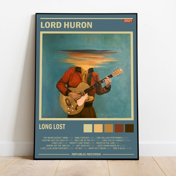 Lord Huron Poster | Lord Huron Album Cover | Long Lost Album Wall Art | Home Decor | Music Gifts | Digital | High Quality JPG Z | Long Lost