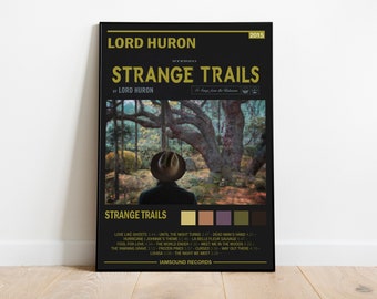 Lord Huron Poster | Lord Huron Album Cover | Strange Trails Album Wall Art | Home Decor | Music Gifts | Digital | High Quality JPG |